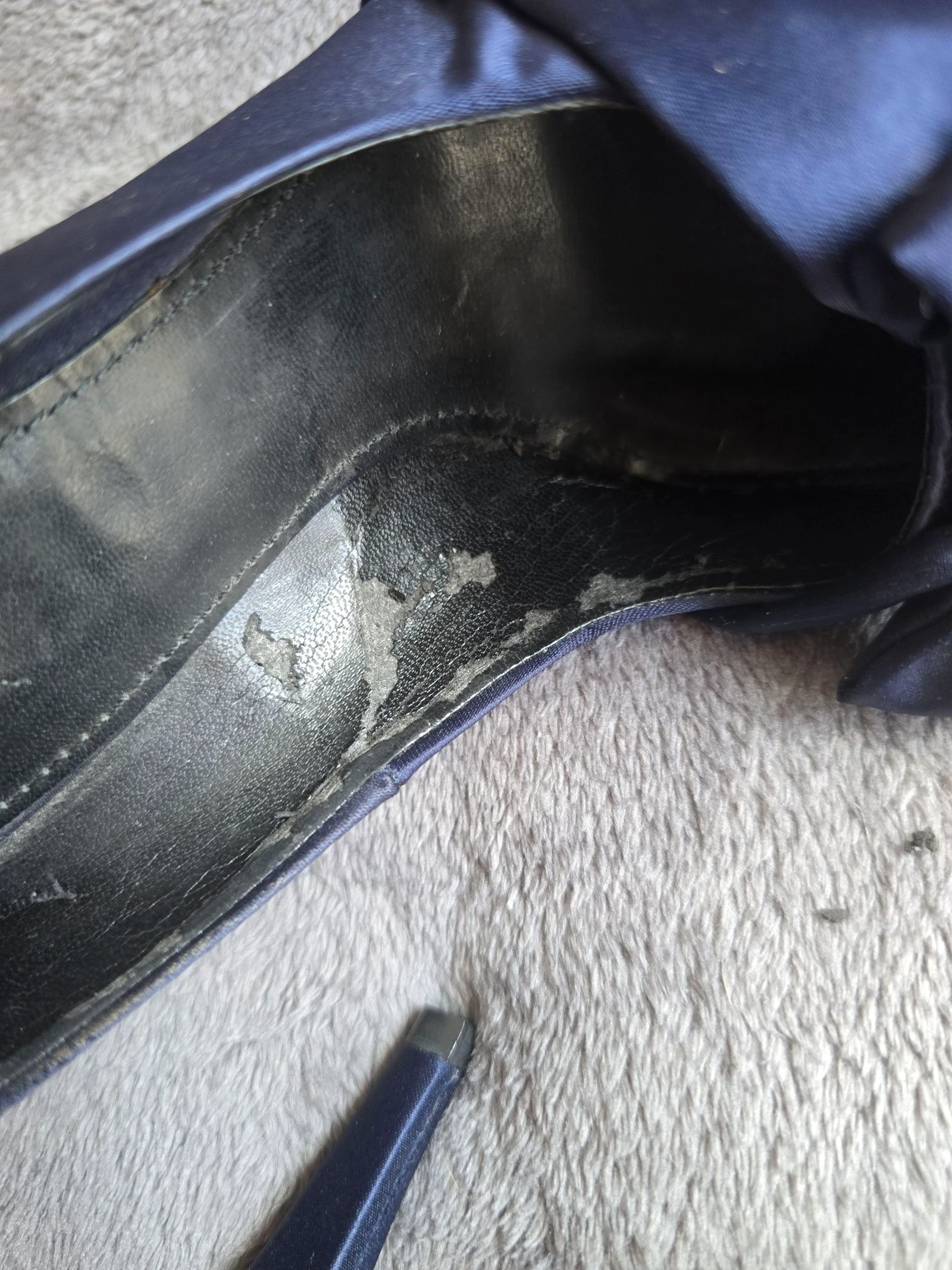 Chaussures de satin bleu avec nœud de Zara – photo 8